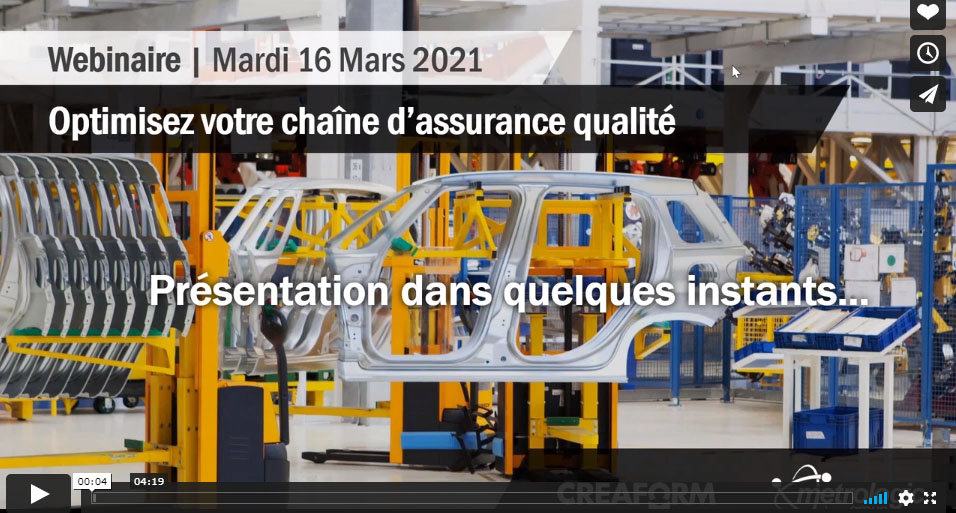 Replay Webinaire – Optimisation de la chaîne d’assurance qualité (MetraSCAN 3D et Metrolog EVO)